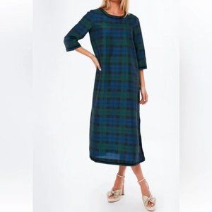 Tuckernuck Velvet Trimmed Black Watch Jamie Dress Large